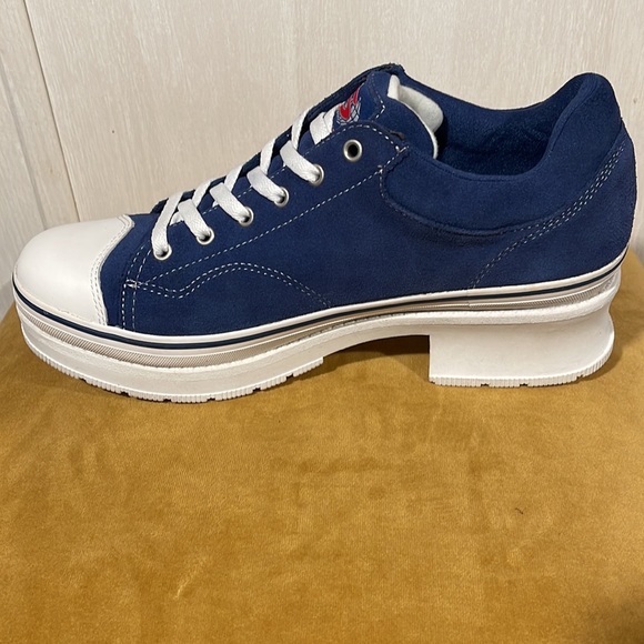 Vintage 90's Platform Blue Suede Skechers SZ 10 Never Worn MINT Condition - Picture 7 of 12